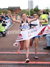 Alyson Dixon (Sunderland Strollers) wins the Sunderand City Half Marathon. Photo: David T. Hewitson/Sports for All Pics